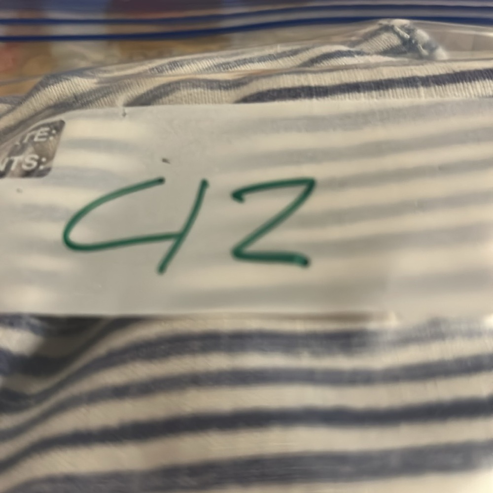 Chico's Blue and White Striped Linen Chinos , size Chico’s 3 - Picture 9 of 9